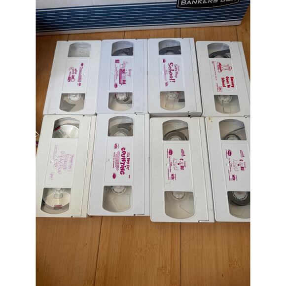 Barney VHS tapes School Counting set of 7 tapes - Picture 4 of 4